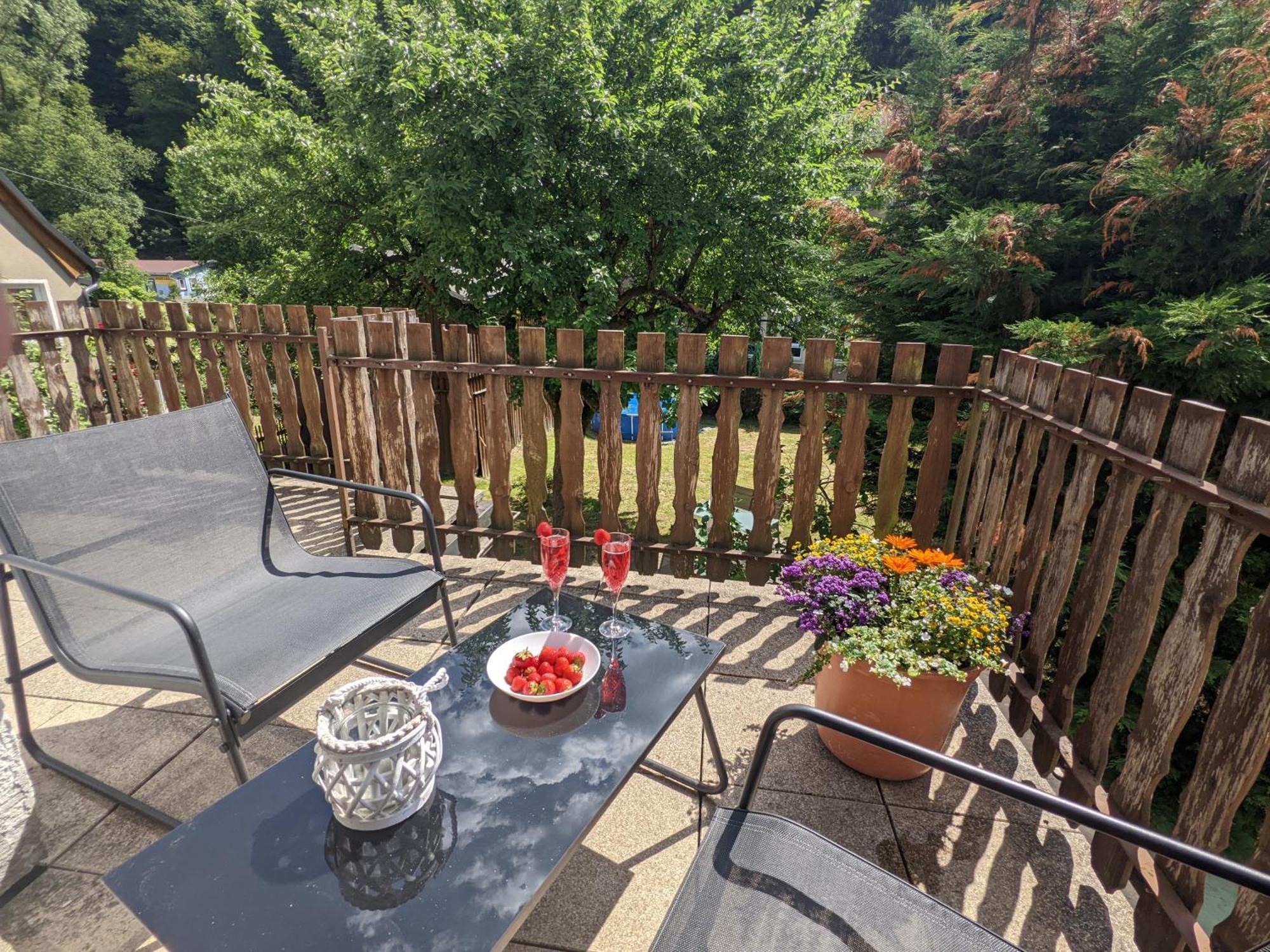 H6 -urlaubsmagie- Fuer 3 Mit Pool & Terrasse Sebnitz